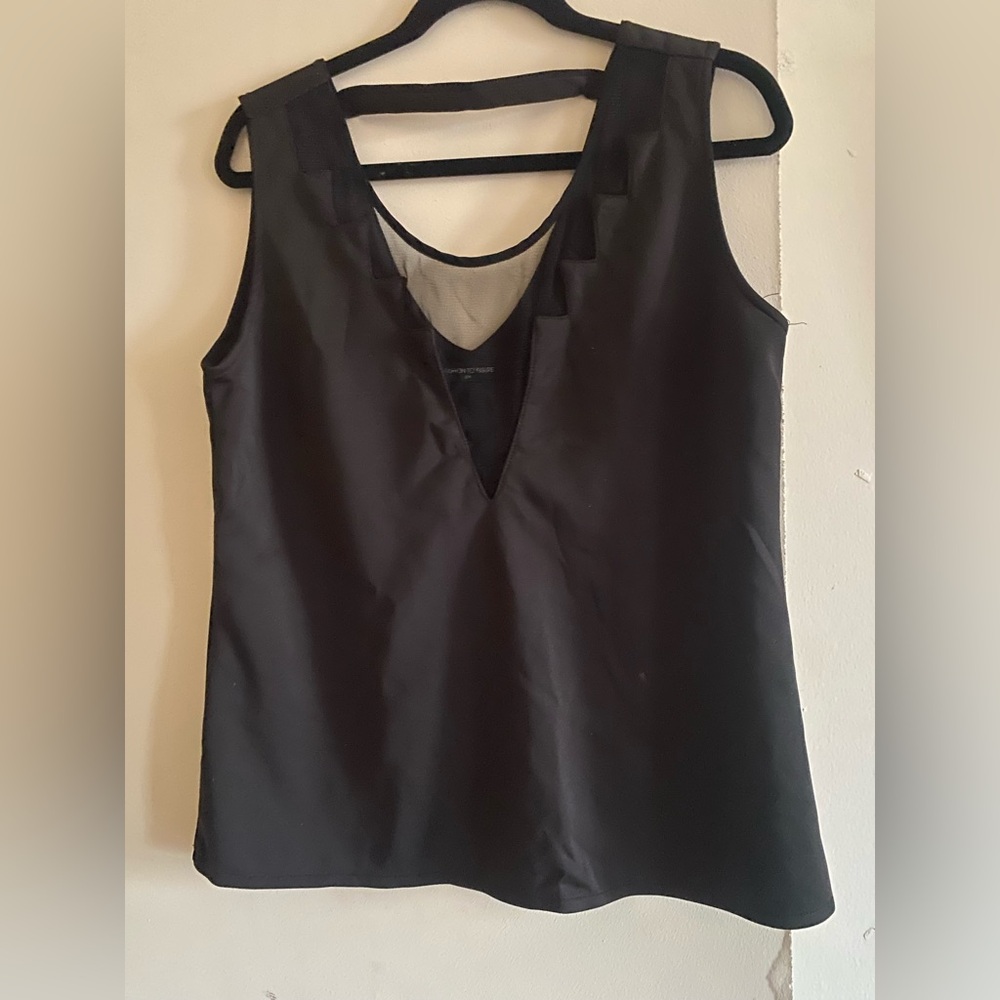 Sexy mesh insert top